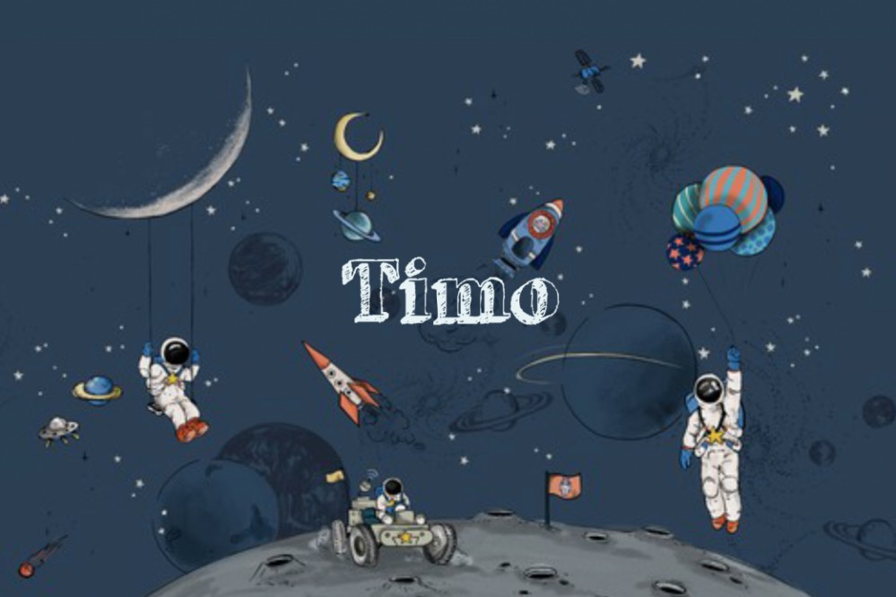 Geboortekaartje 'Into the Galaxy' van Annet Weelink Design