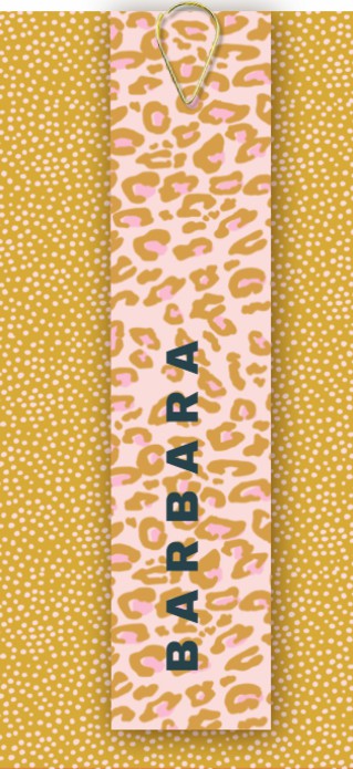 Label kaart stipjes