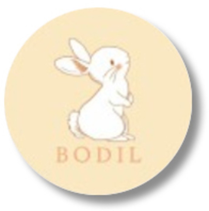 Sluitsticker konijntje groen