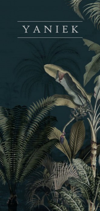 Geboortekaartje 'Dreamy Jungle' van Annet Weelink Design