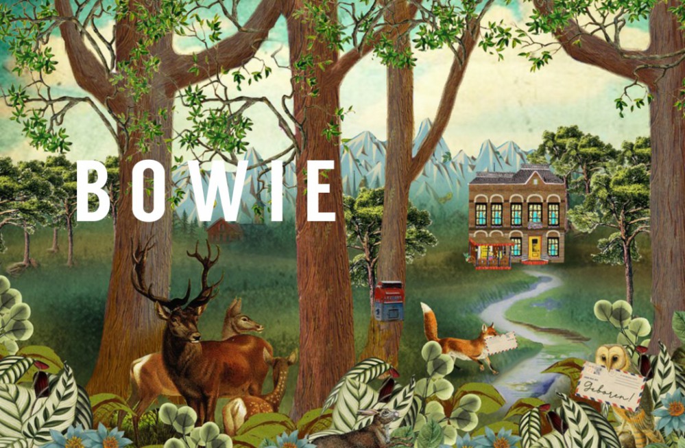 Geboortekaartje met huis in het bos