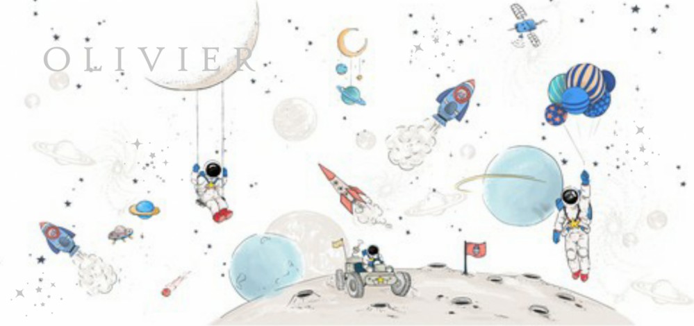Geboortekaartje 'Into the Galaxy' van Annet Weelink Design
