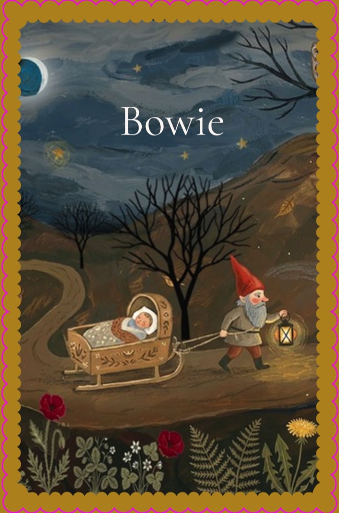 Geboortekaartje schulprandje huisje met kabouter