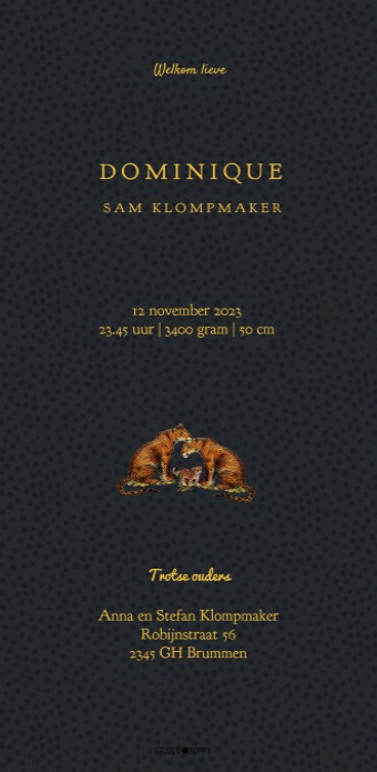 kaart achterzijde
