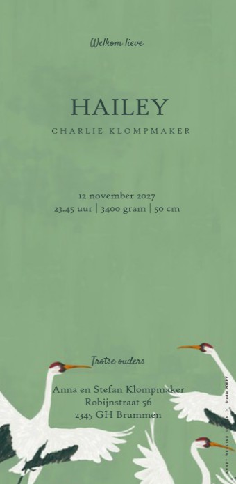 kaart achterzijde