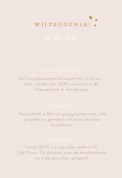 kaart achterzijde