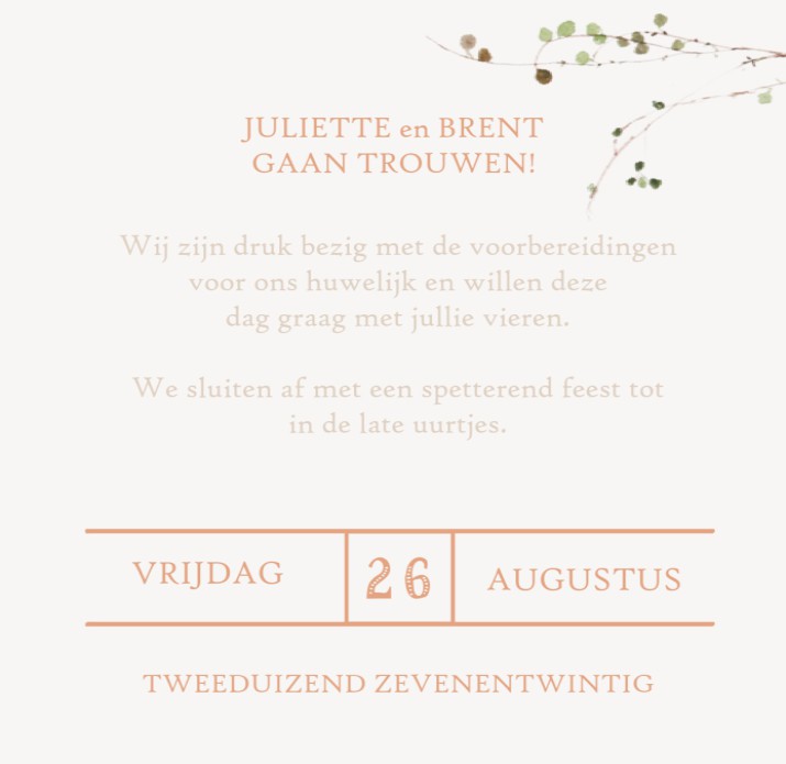 kaart achterzijde