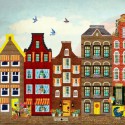 Geboortekaartje Amsterdam achter