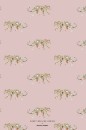 Geboortekaartje 'Leopard dusty pink' van Annet Weelink Design achter