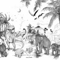Geboortekaartje 'Prehistoric' van Annet Weelink Design achter