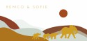 Geboortekaartje tweeling savanne afrika voor